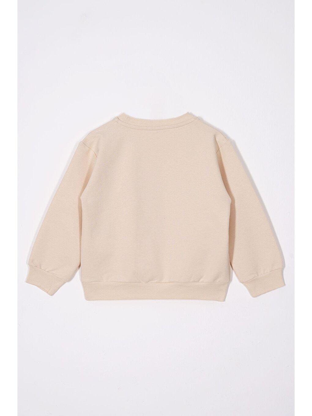 Bej Kalp Baskılı Kız Çocuk Eşofman Takım-3