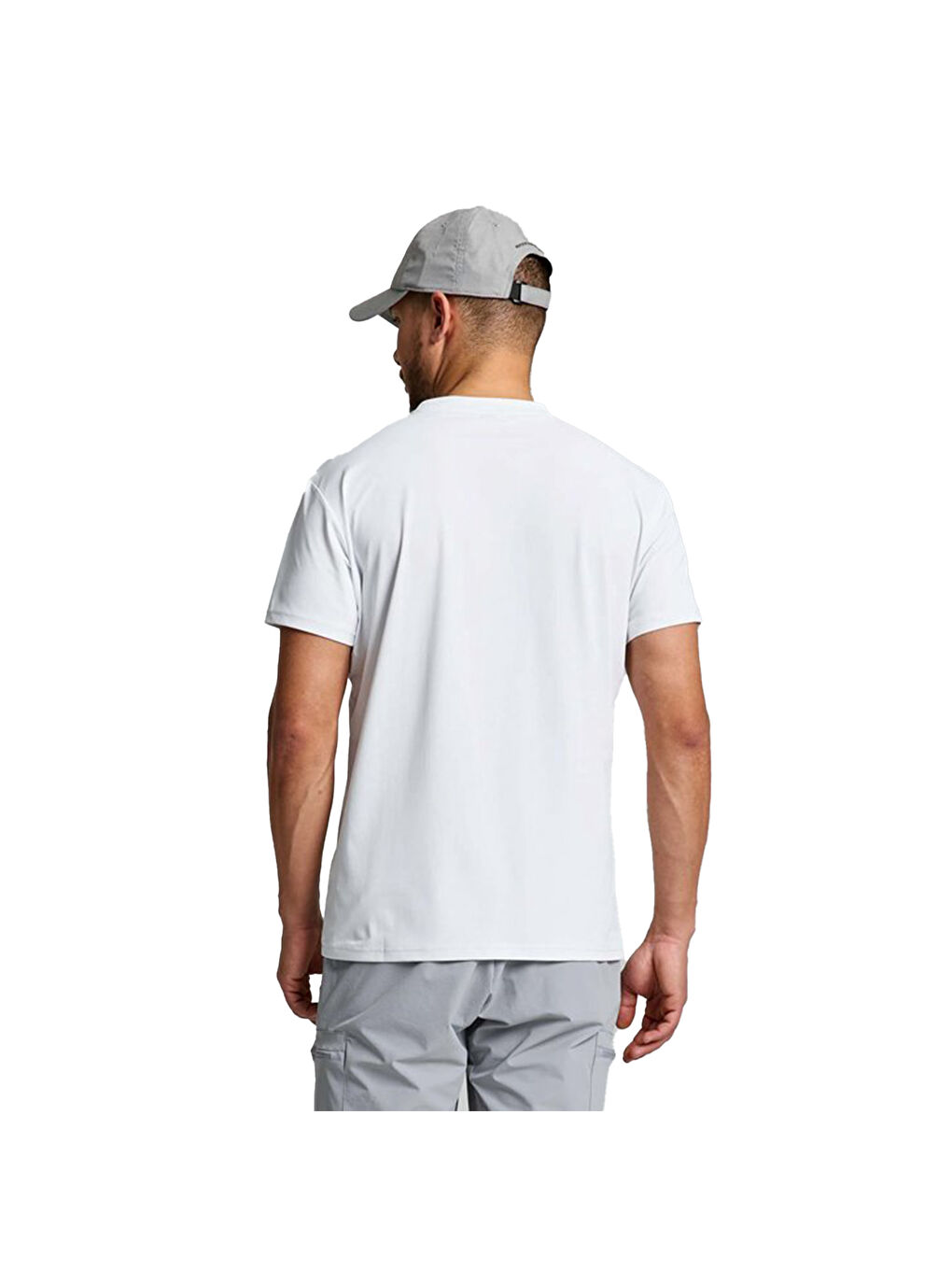 Tech Pique Erkek Beyaz Tişört-4
