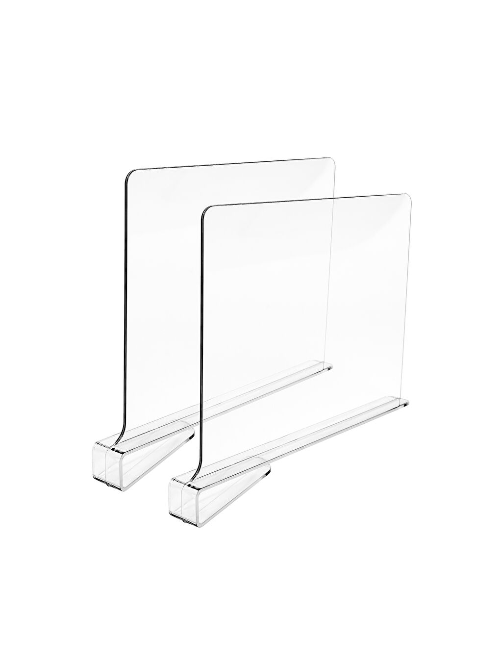 Renksiz 2'li Şeffaf Akrilik Çanta Raf Düzenleyici 20 x 30 x 0.29 cm-6