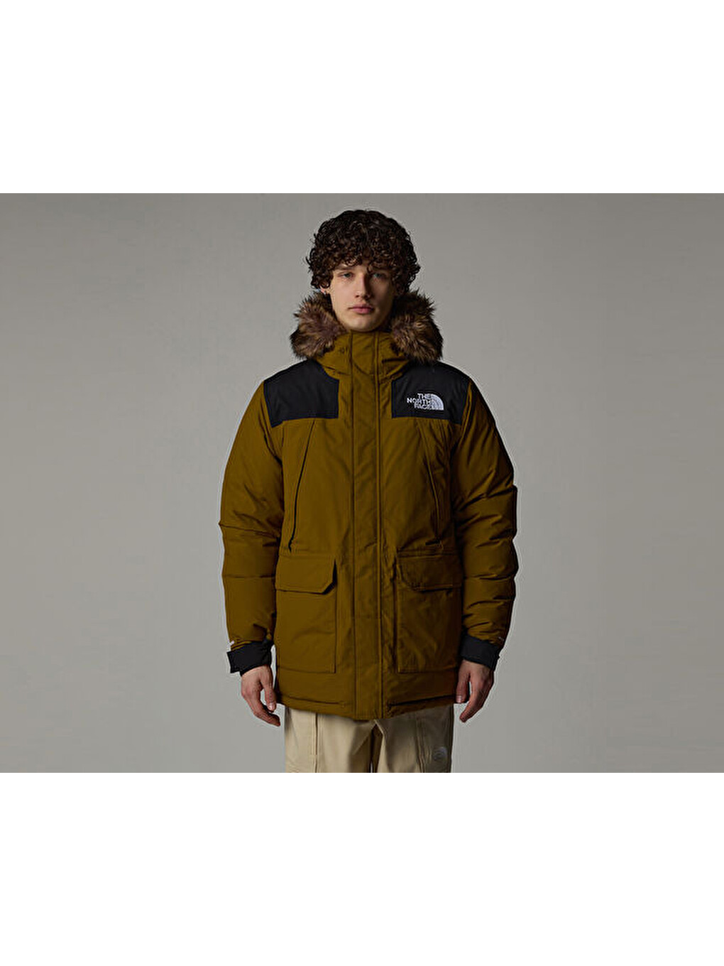 M Mcmurdo Parka Erkek Outdoor Montu Nf0a5gjf5ho1 Haki-1