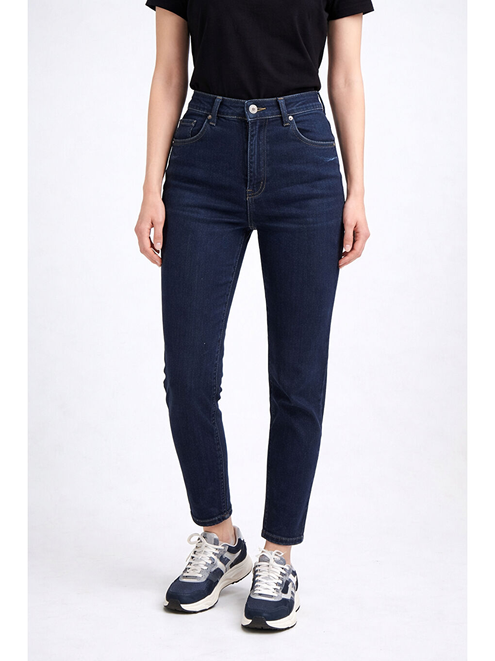 Lacivert Esnek Toparlayıcı Jean