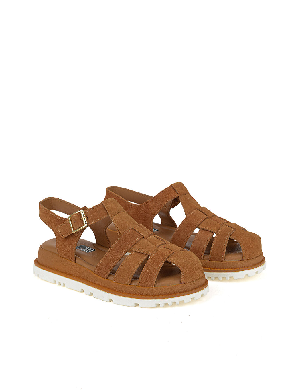 Kahverengi Kadın Hakiki Deri Sandalet 1611061ZM20 Taba-1