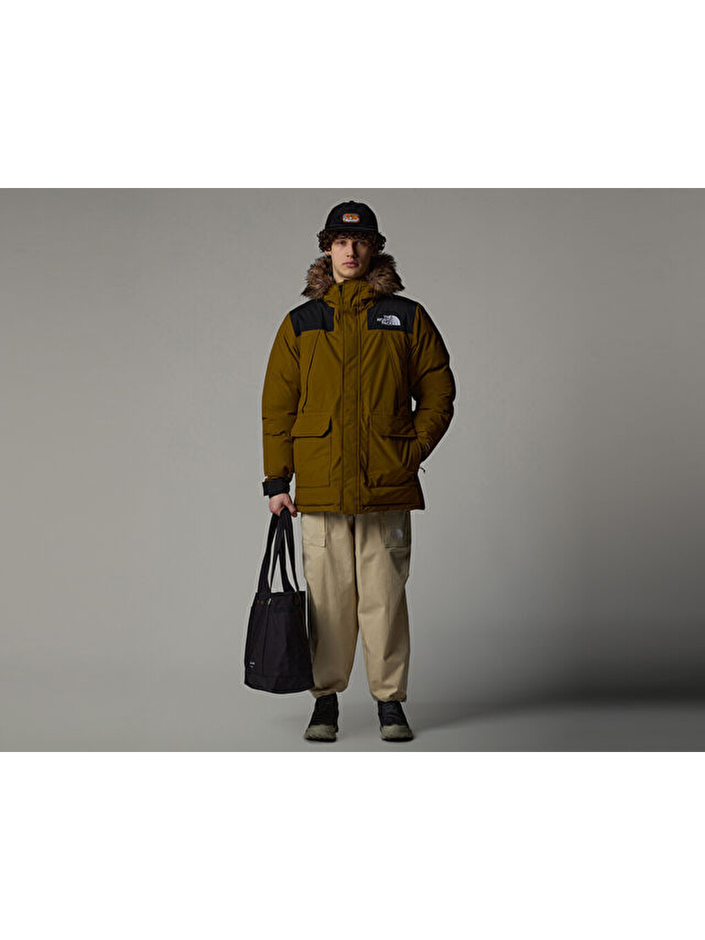 M Mcmurdo Parka Erkek Outdoor Montu Nf0a5gjf5ho1 Haki-5