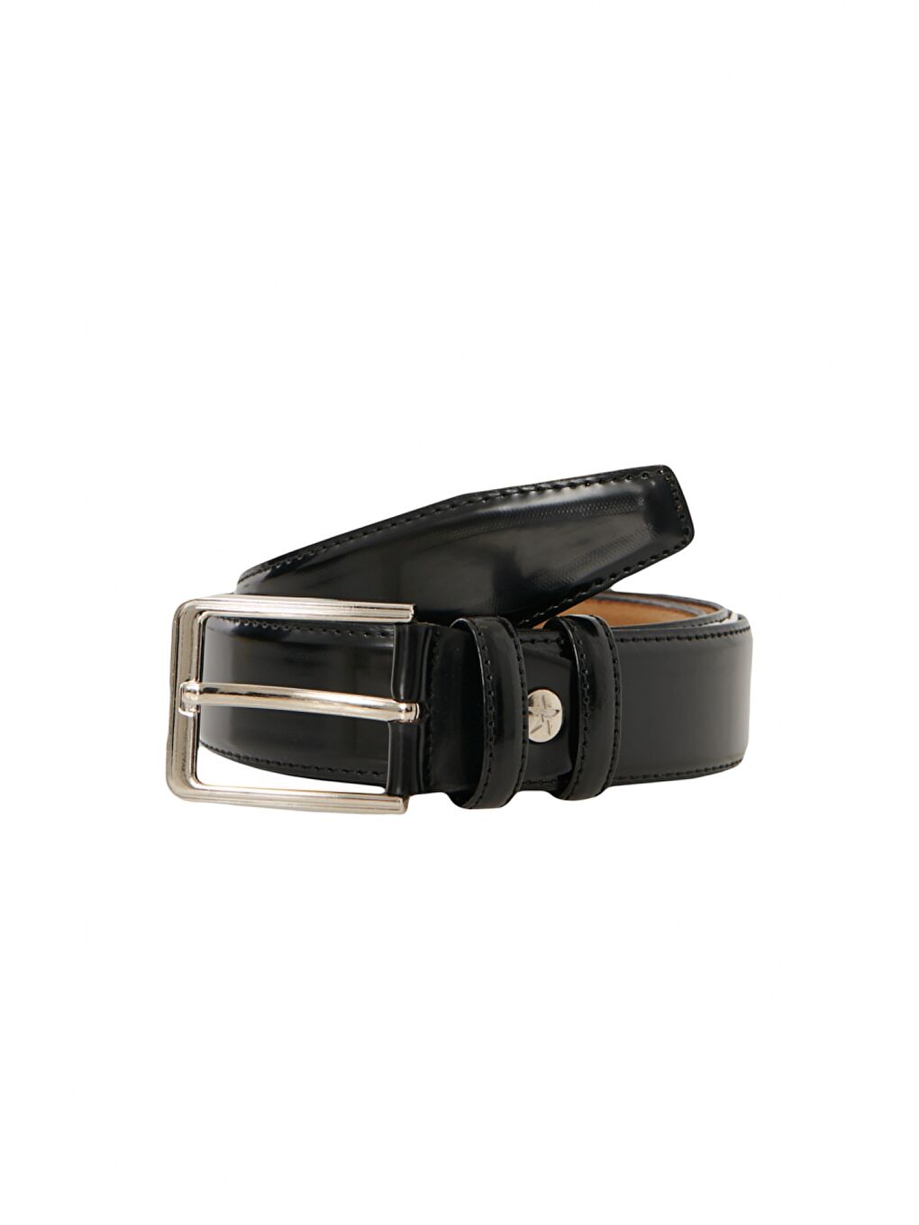 Erkek Siyah Klasik Düz Takım Elbise Kemeri-2