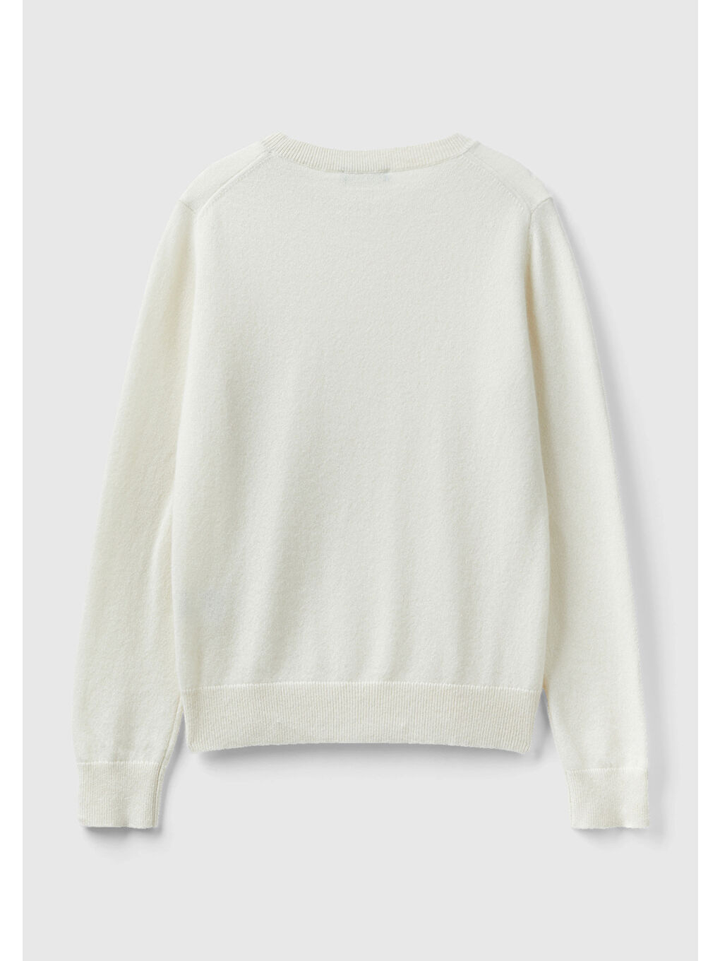 Kadın Beyaz %100 Kaşmir Kazak-3