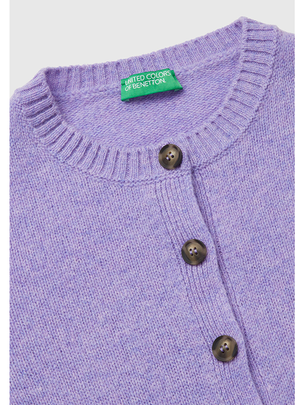 Lila Kadın Koyu Lİla Shetland Hırka-6