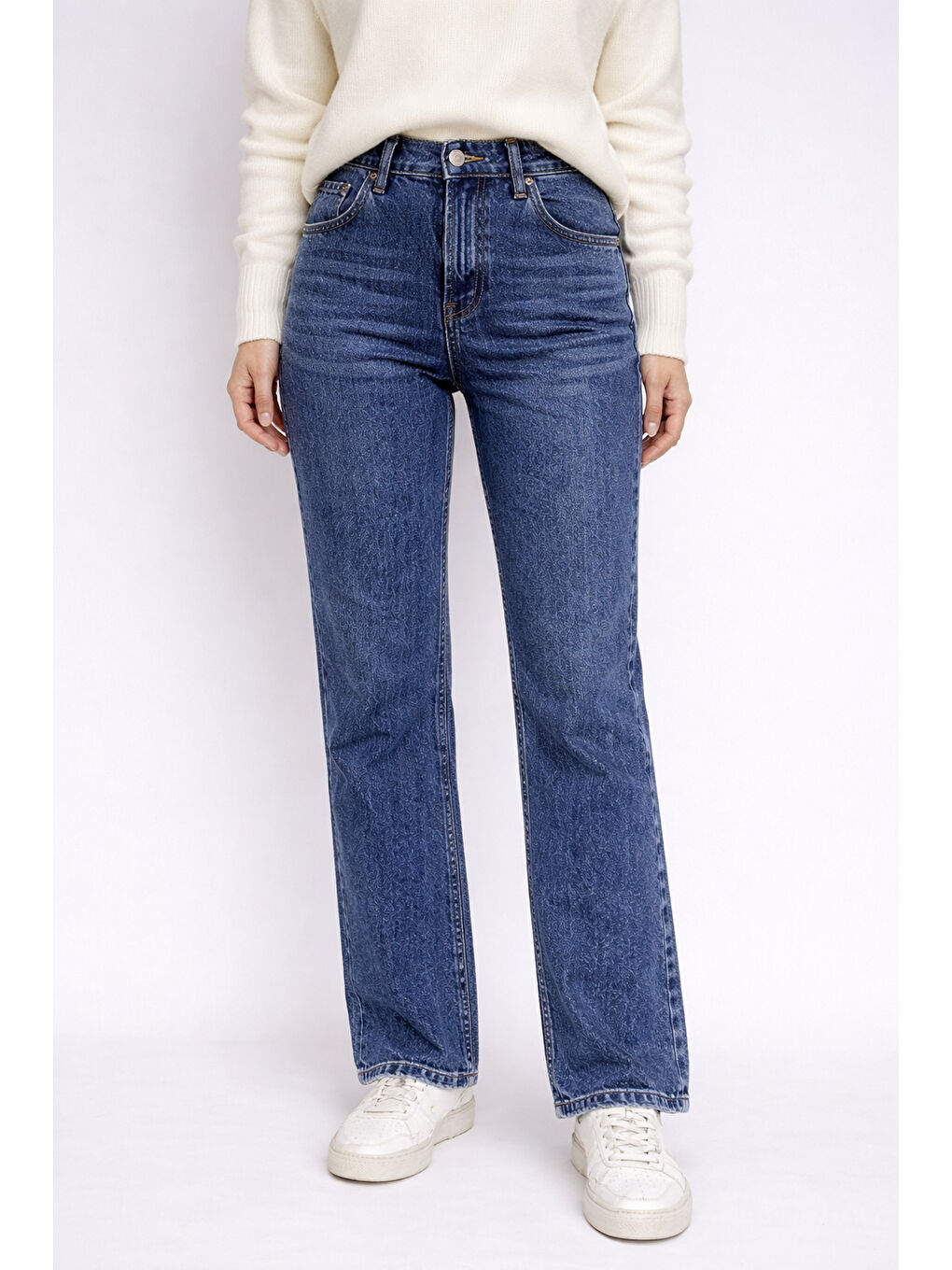 Lacivert Boru Paça Jean