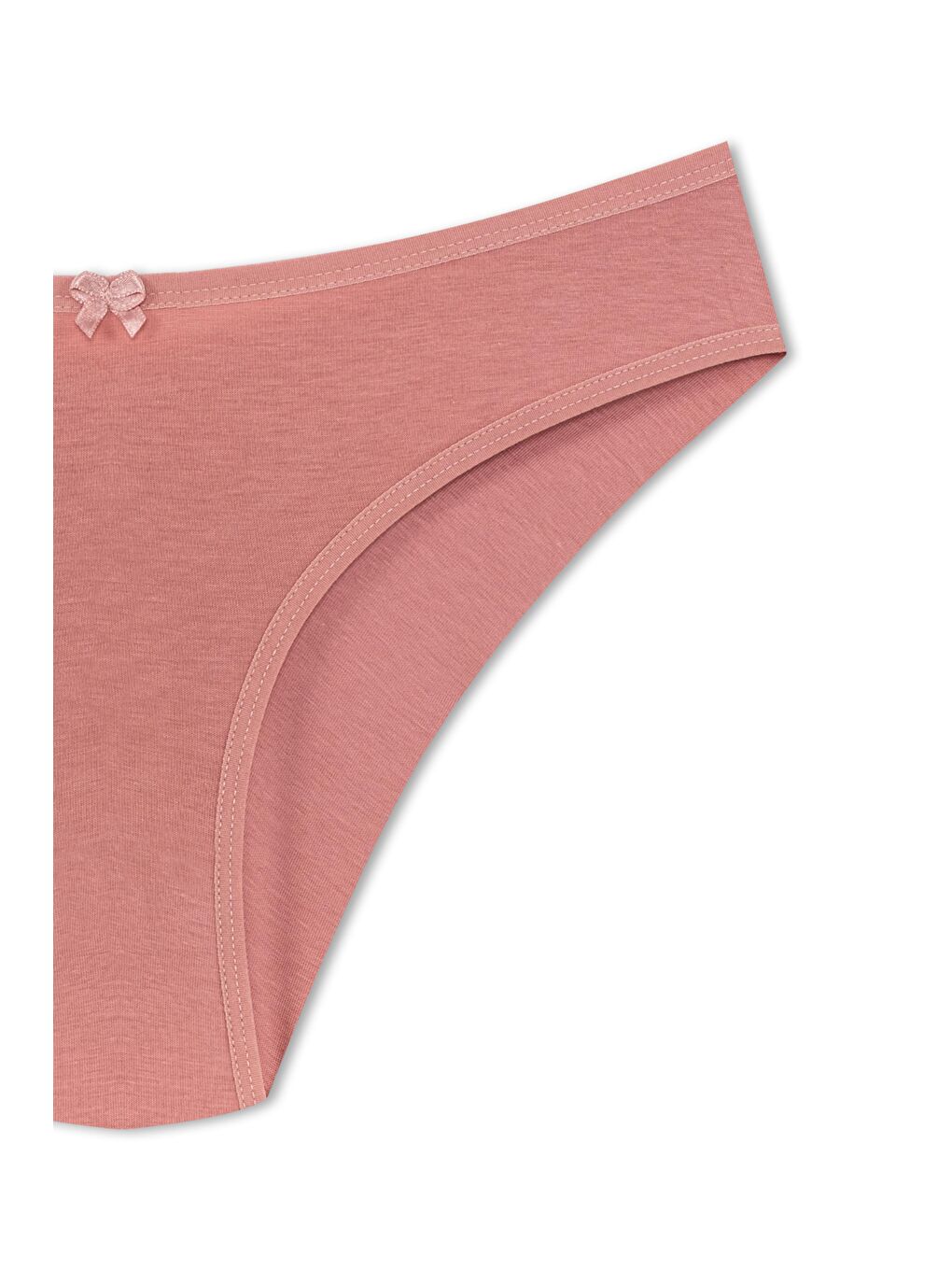 Pembe Pamuklu Arkası Çift Kat Slip Kadın Külot-2