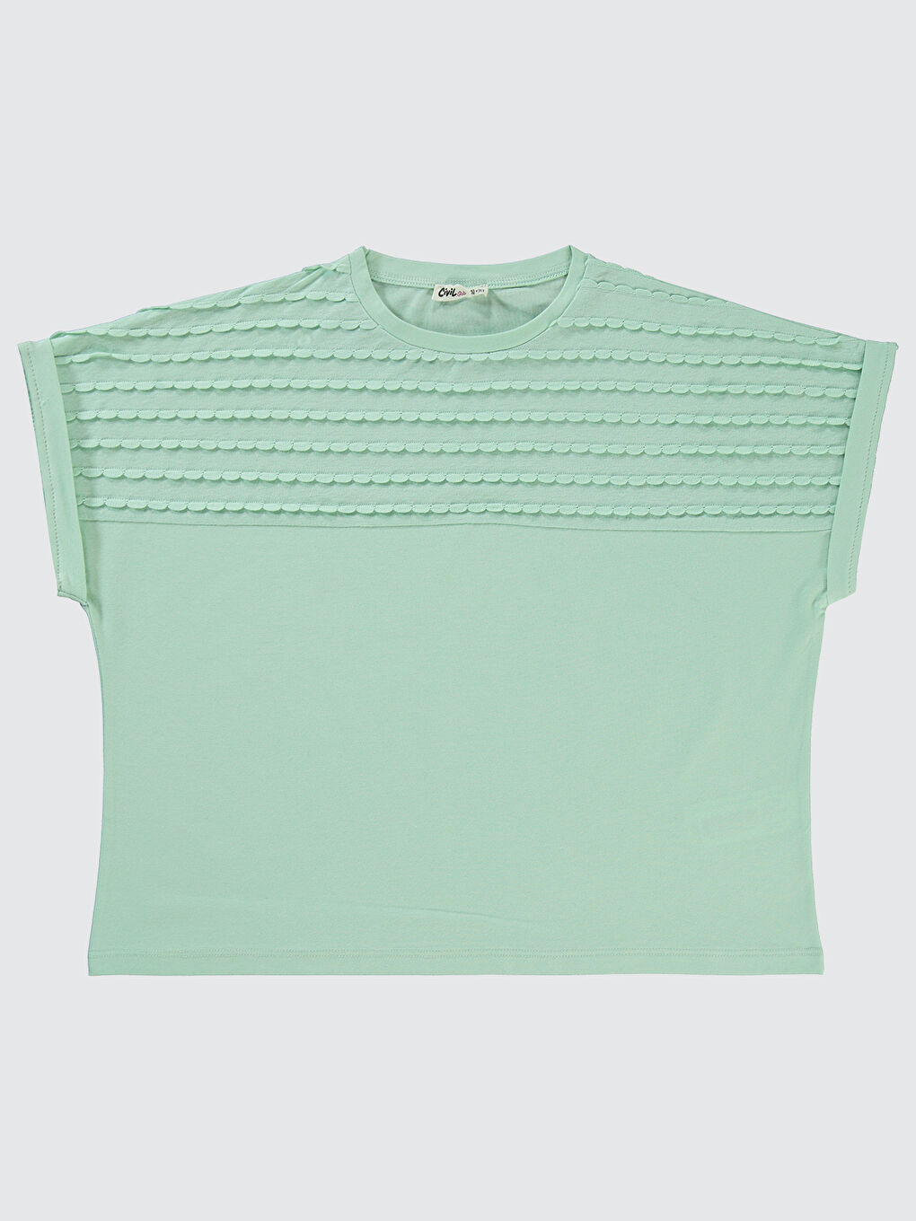 Girls Kız Çocuk Tişört 10-13 Yaş Çağla Yeşili