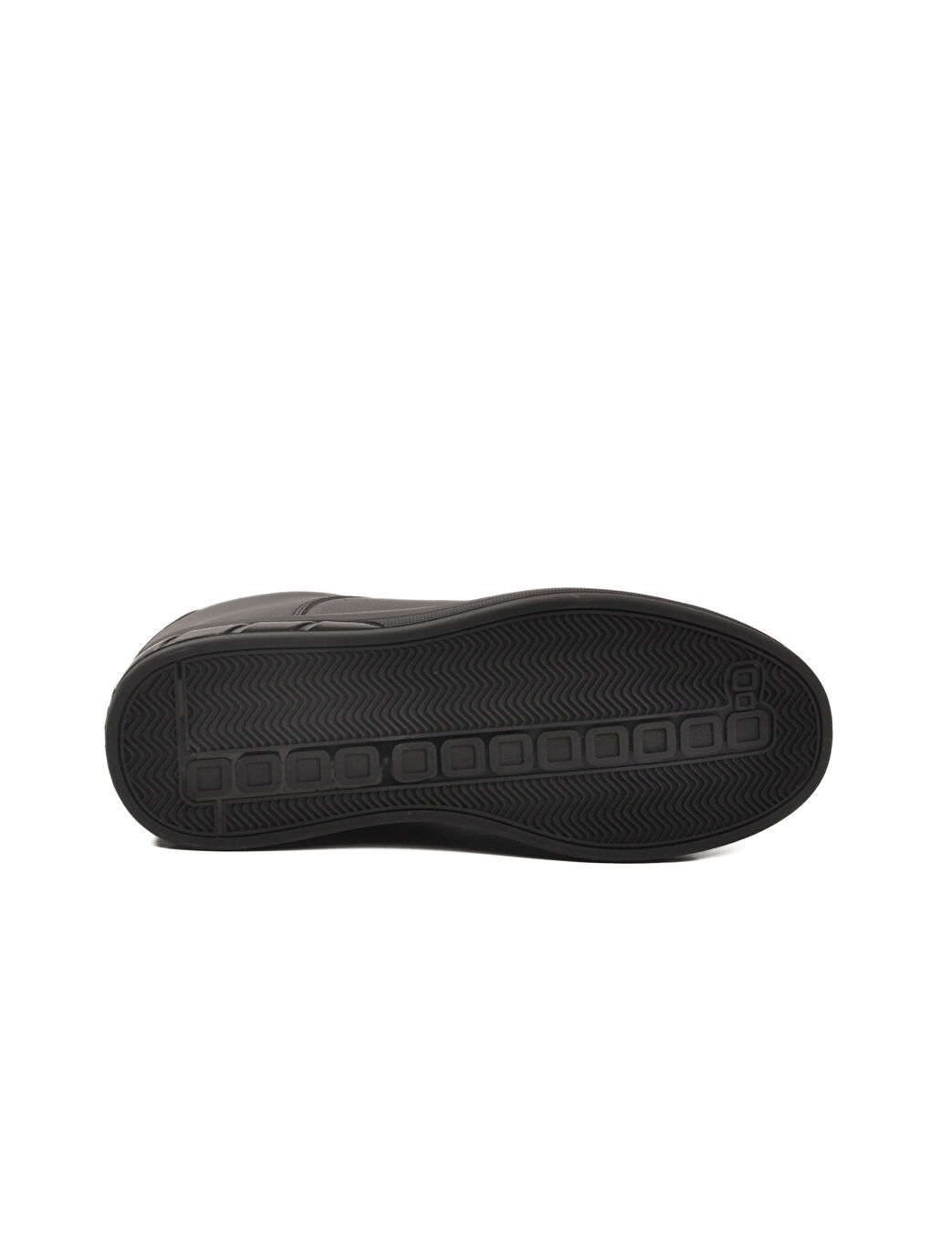 Siyah Bağcıklı Cilt Hafif Esnek Erkek Sneaker 2043 M-4