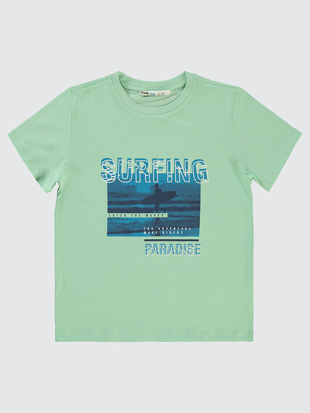 Turkuaz Boys Erkek Çocuk Tişört 6-9 Yaş Su Yeşili