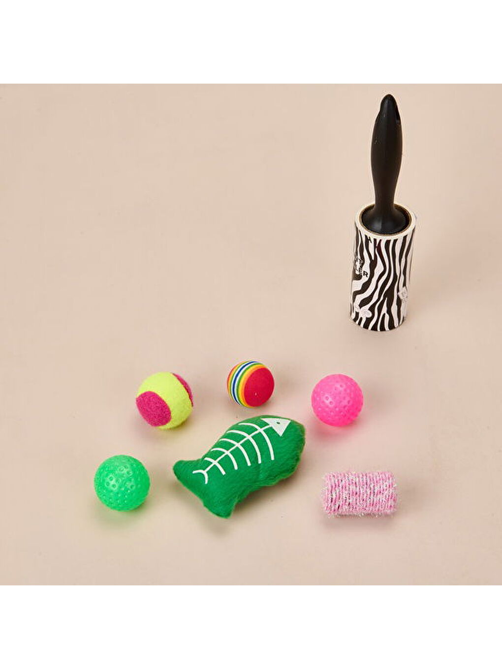 6'lı Kedi Oyuncağı - Renkli-3