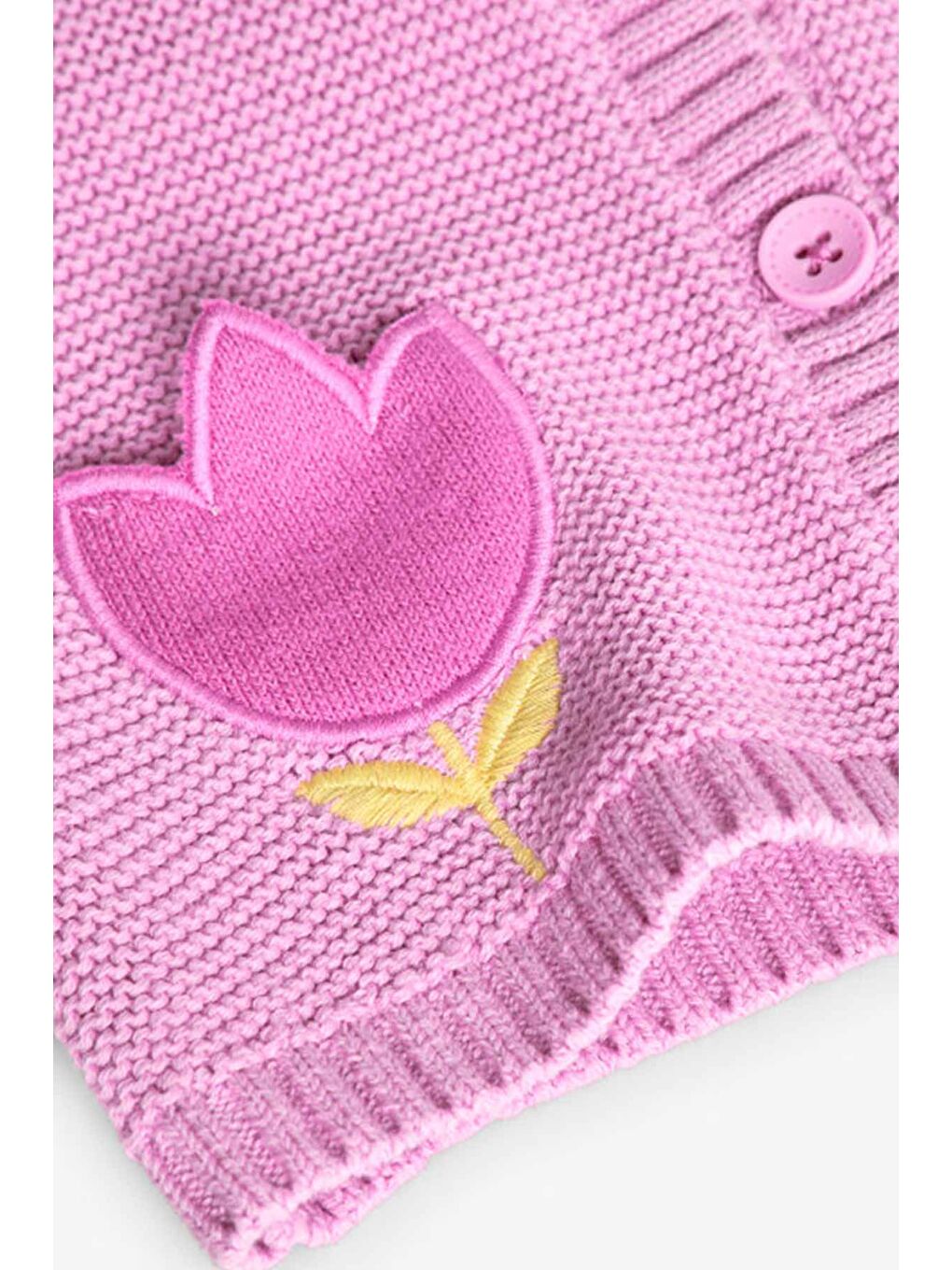 Lila Kız Bebek Hırka-3