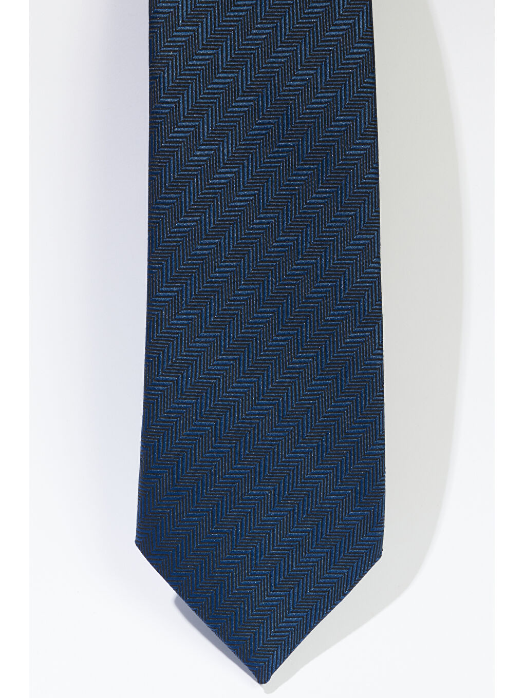 Erkek Lacivert Desenli Kravat-1