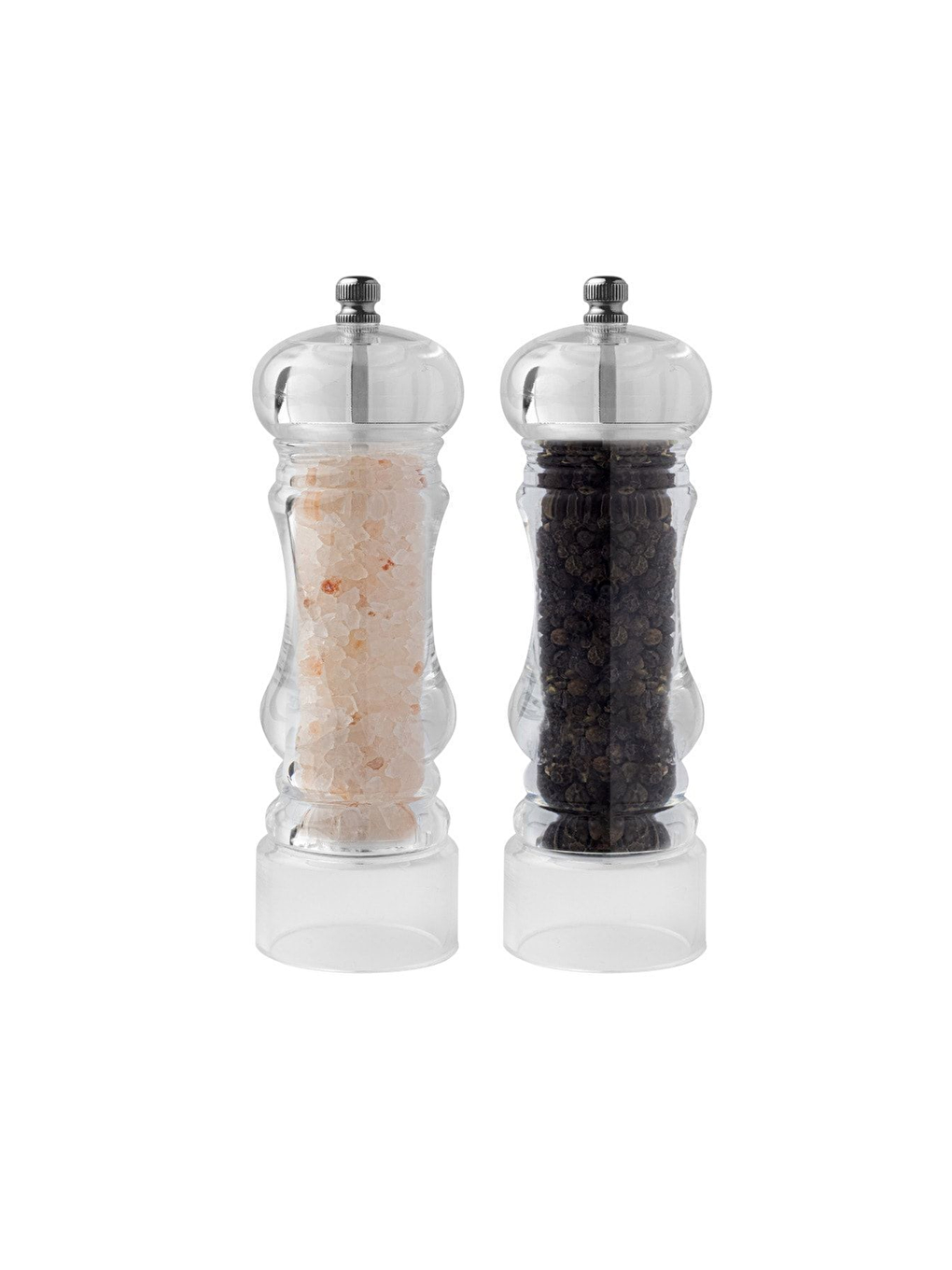 Renksiz Akrilik Baharat Öğütücüsü 14 cm 2 Adet