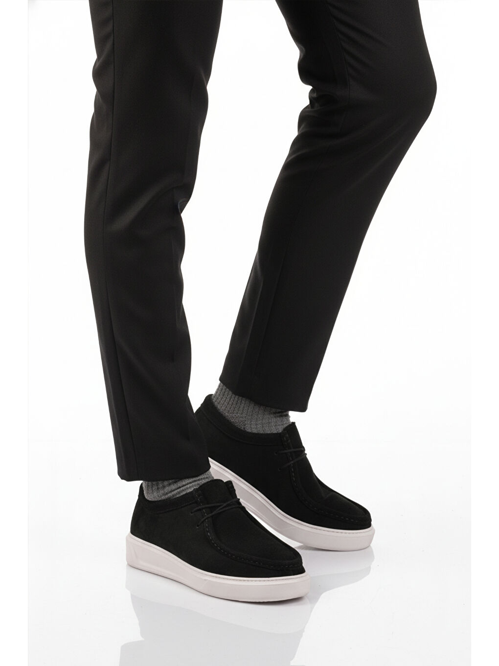 Siyah Nubuk Jel Taban Anatomik Erkek Casual Ayakkabı 1614 M