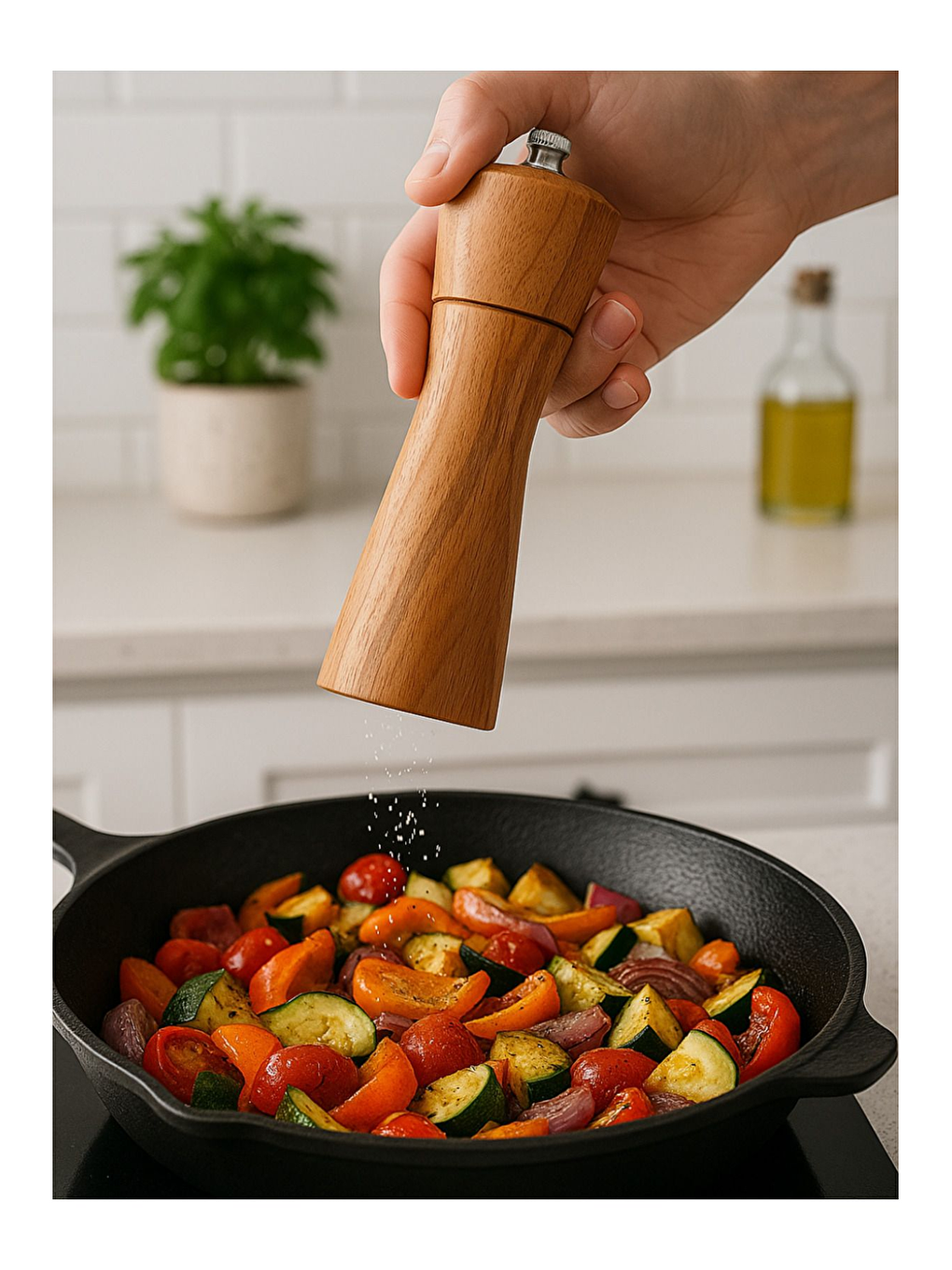 Kahverengi Ahşap Gövdeli Baharat Öğütücüsü 16 cm - 2 Adet - 395-1