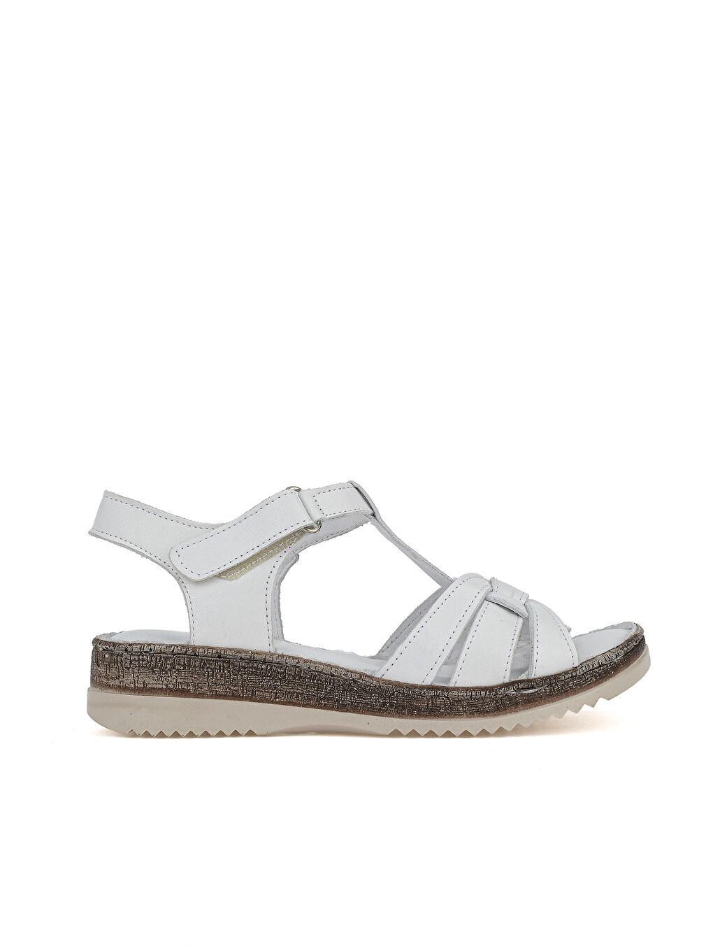 Kadın Hakiki Deri Konfor Sandalet 1611051Z030 Beyaz