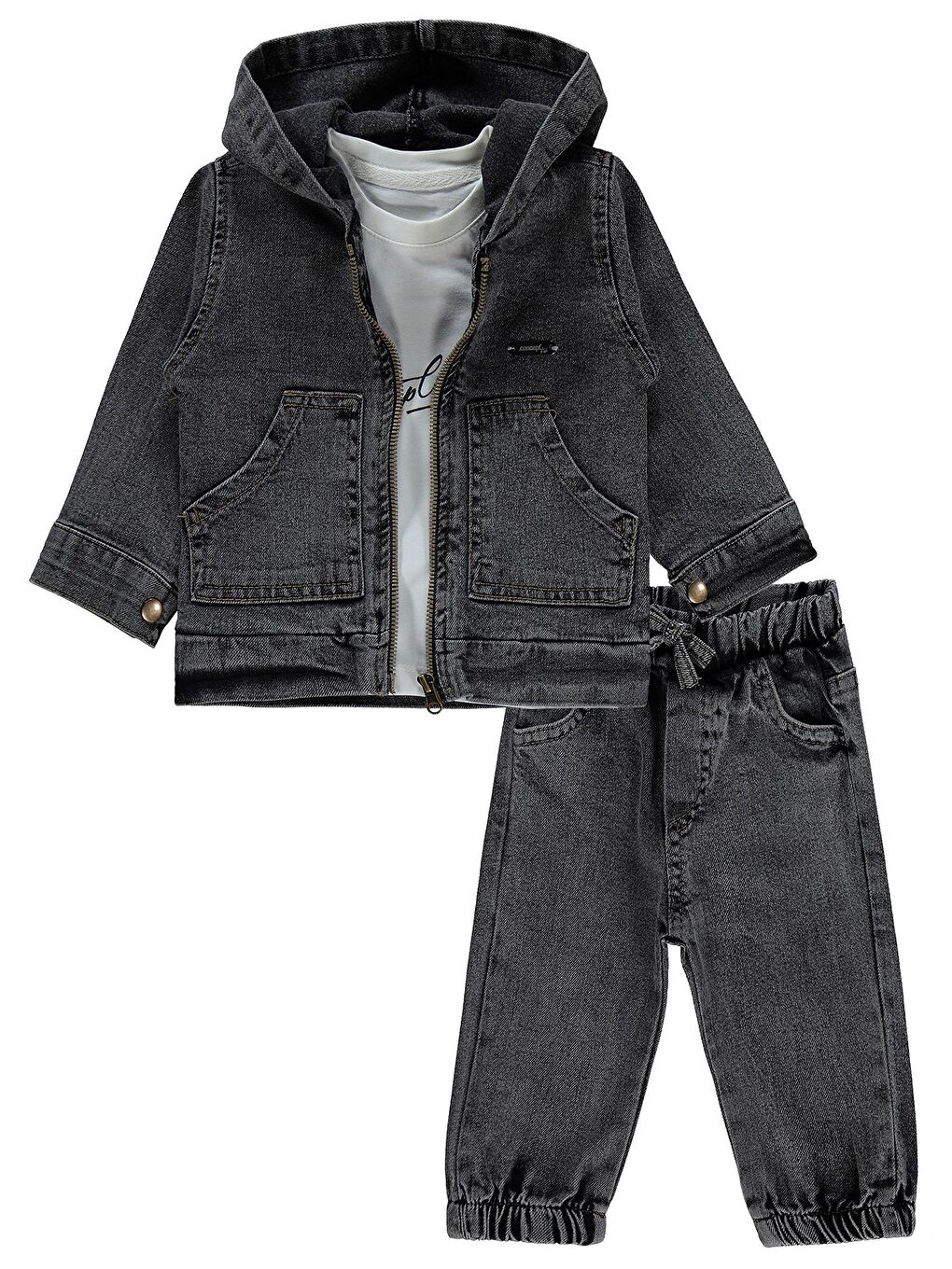 Ceketli 3 Lü 6-18 Ay Takım - Siyah-3