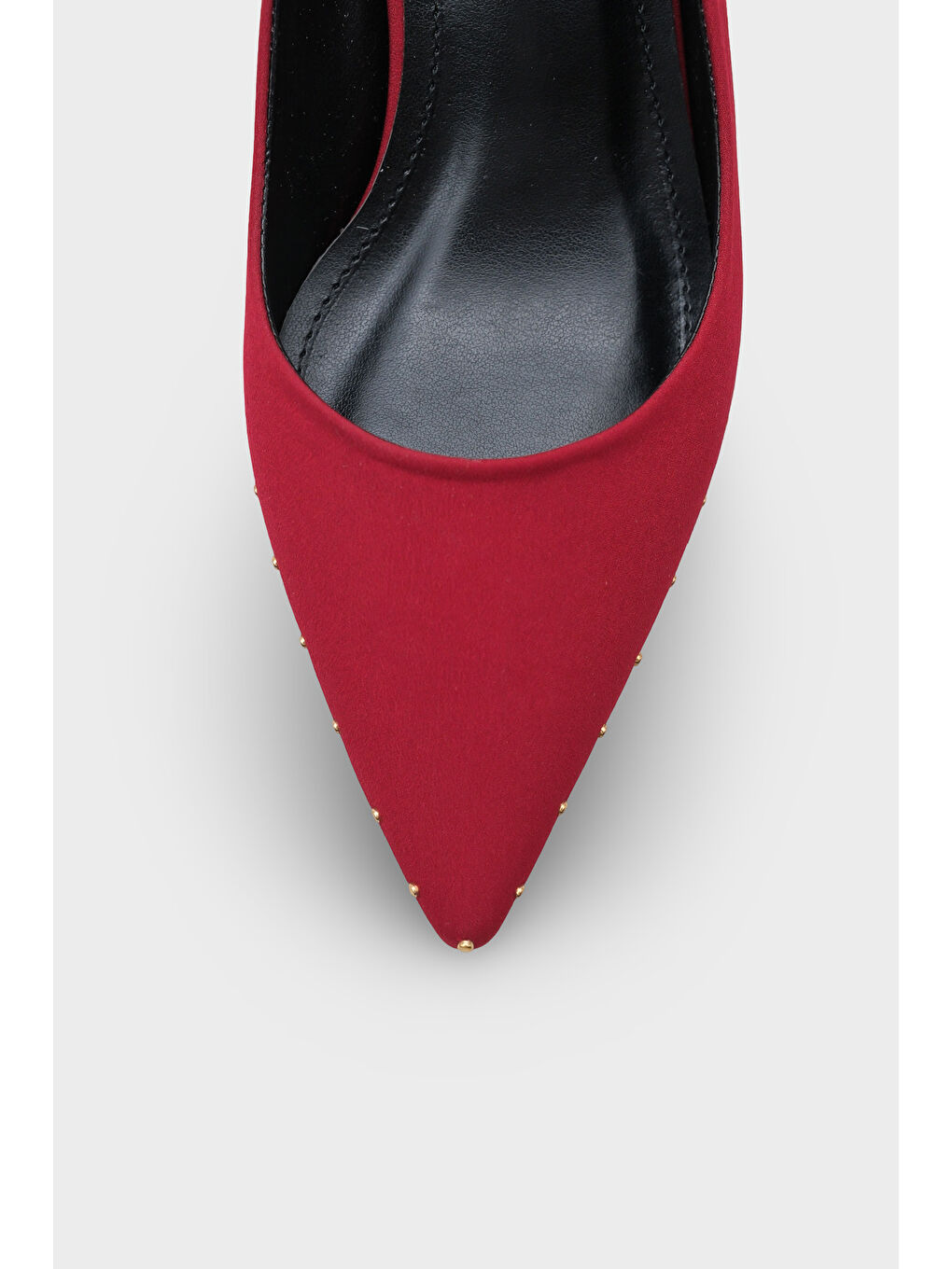 Bordo Anny Sivri Burunlu Metal Aksesuarlı Metal Topuklu Stiletto-2