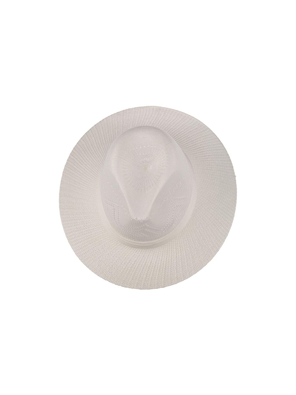 Erkek Merserize Geniş Kenar Fötr Şapka T25750-02 Beyaz-1