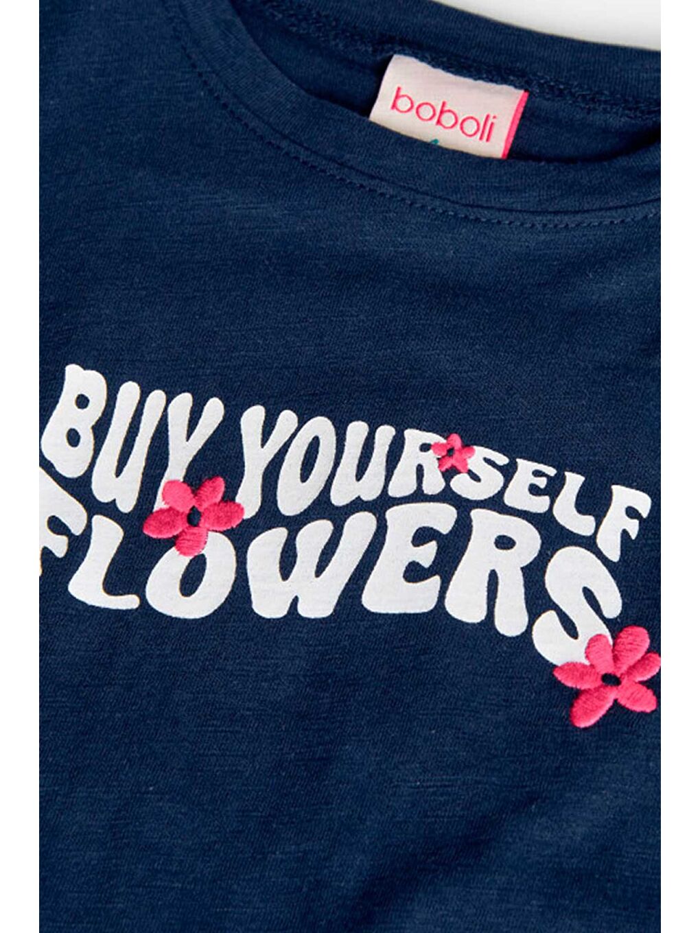 Lacivert Kız Çocuk Tişört-4