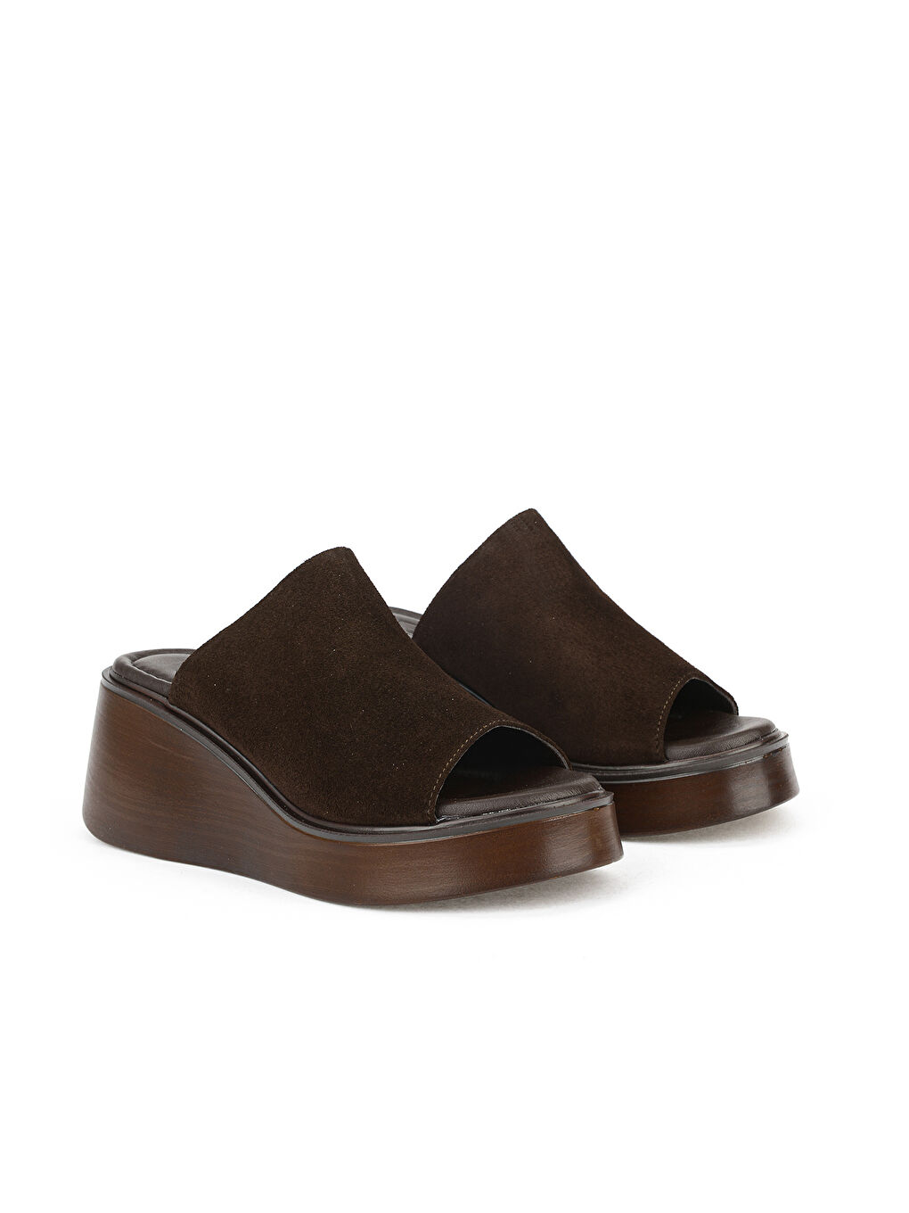 Kahverengi Kadın Hakiki Deri Dolgu Terlik 1611047Z1700 Kahve-1