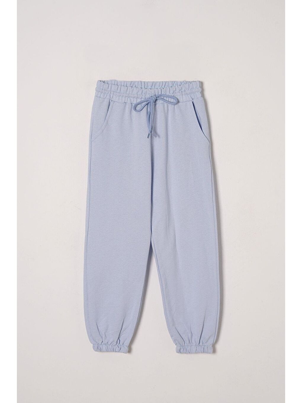 Mavi Çiçek Baskılı Kız Çocuk Eşofman Takım-3