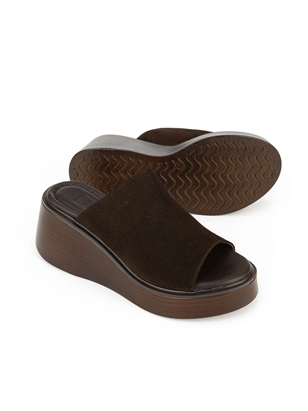 Kahverengi Kadın Hakiki Deri Dolgu Terlik 1611047Z1700 Kahve-3