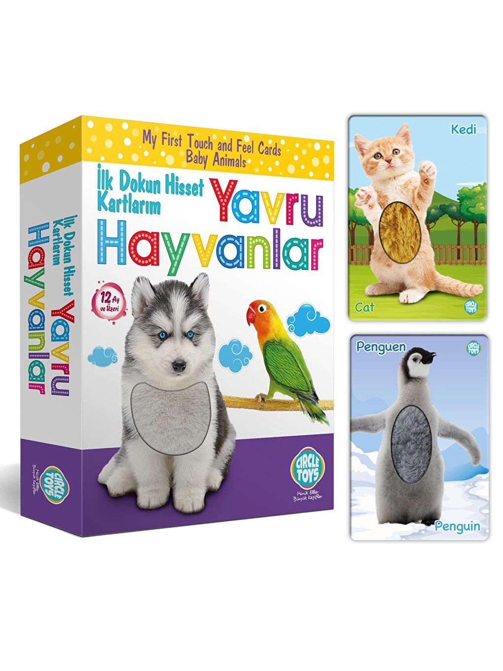 Circle Toys Karışık Dokun Hisset Yavru Hayvanlar - 3