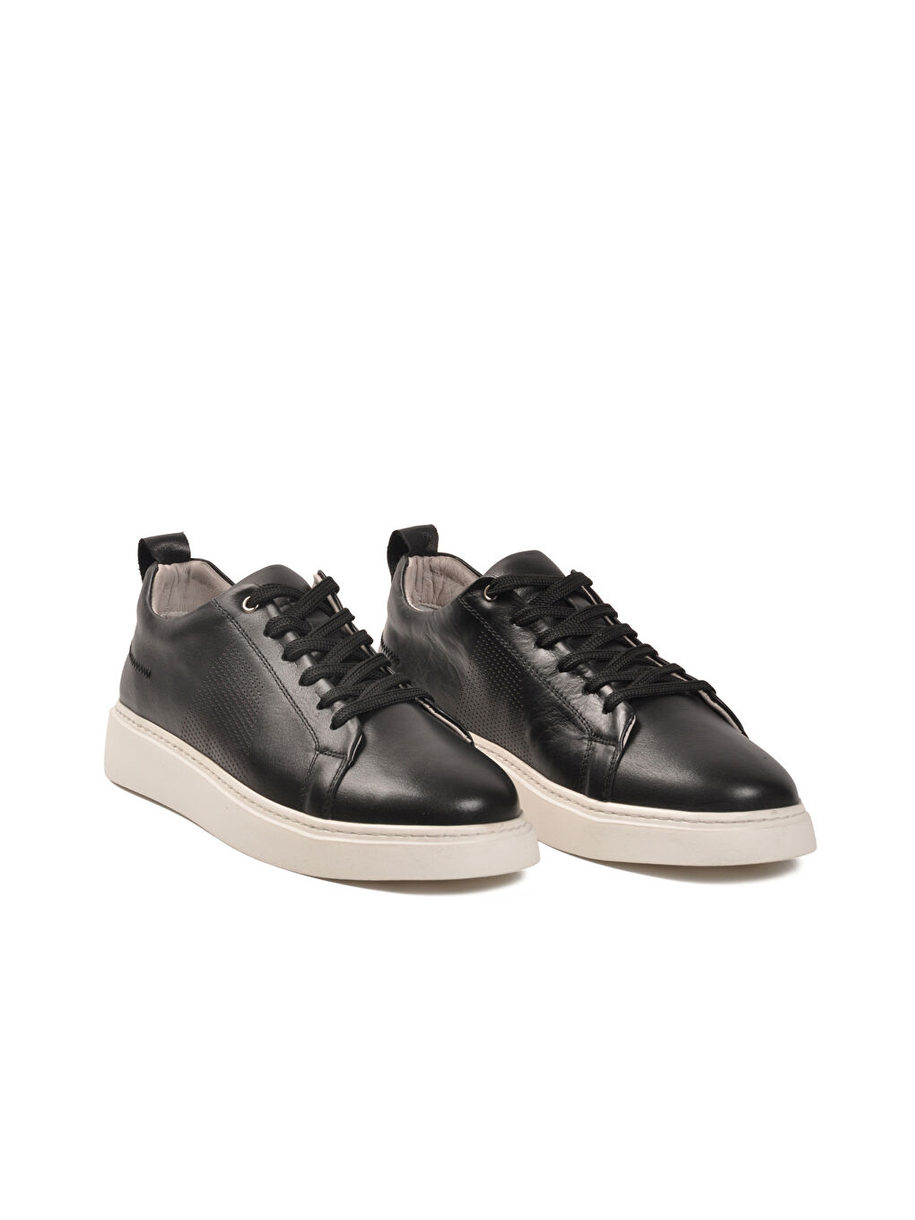 Siyah Hakiki Deri Erkek Casual Ayakkabı 061316L M-2