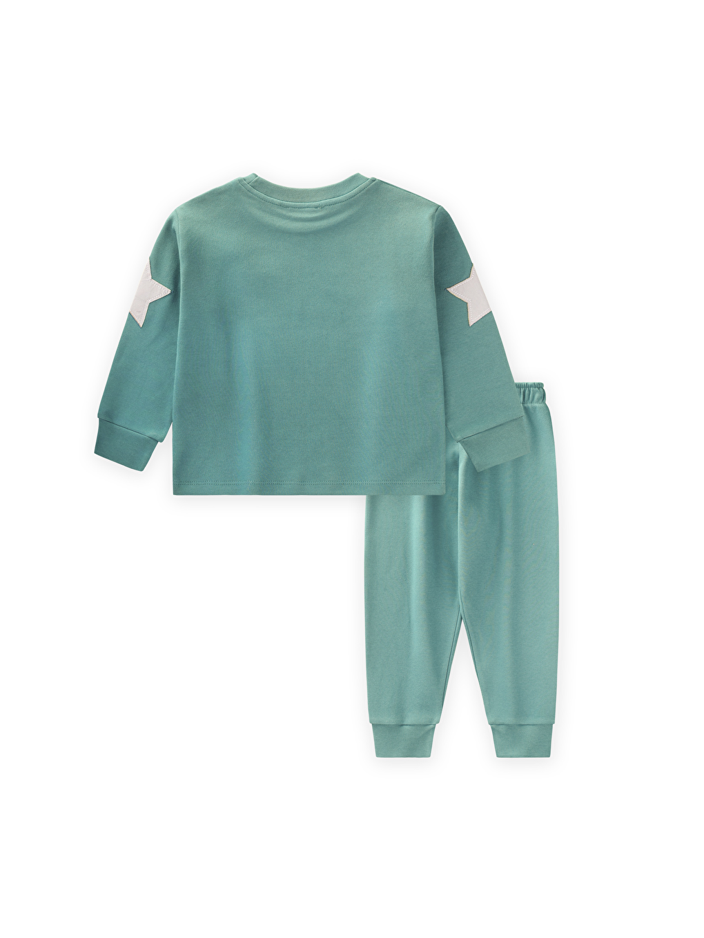 Uzay Aracı Aplikeli Pijama Takım 2-8 Yaş Yeşil-1