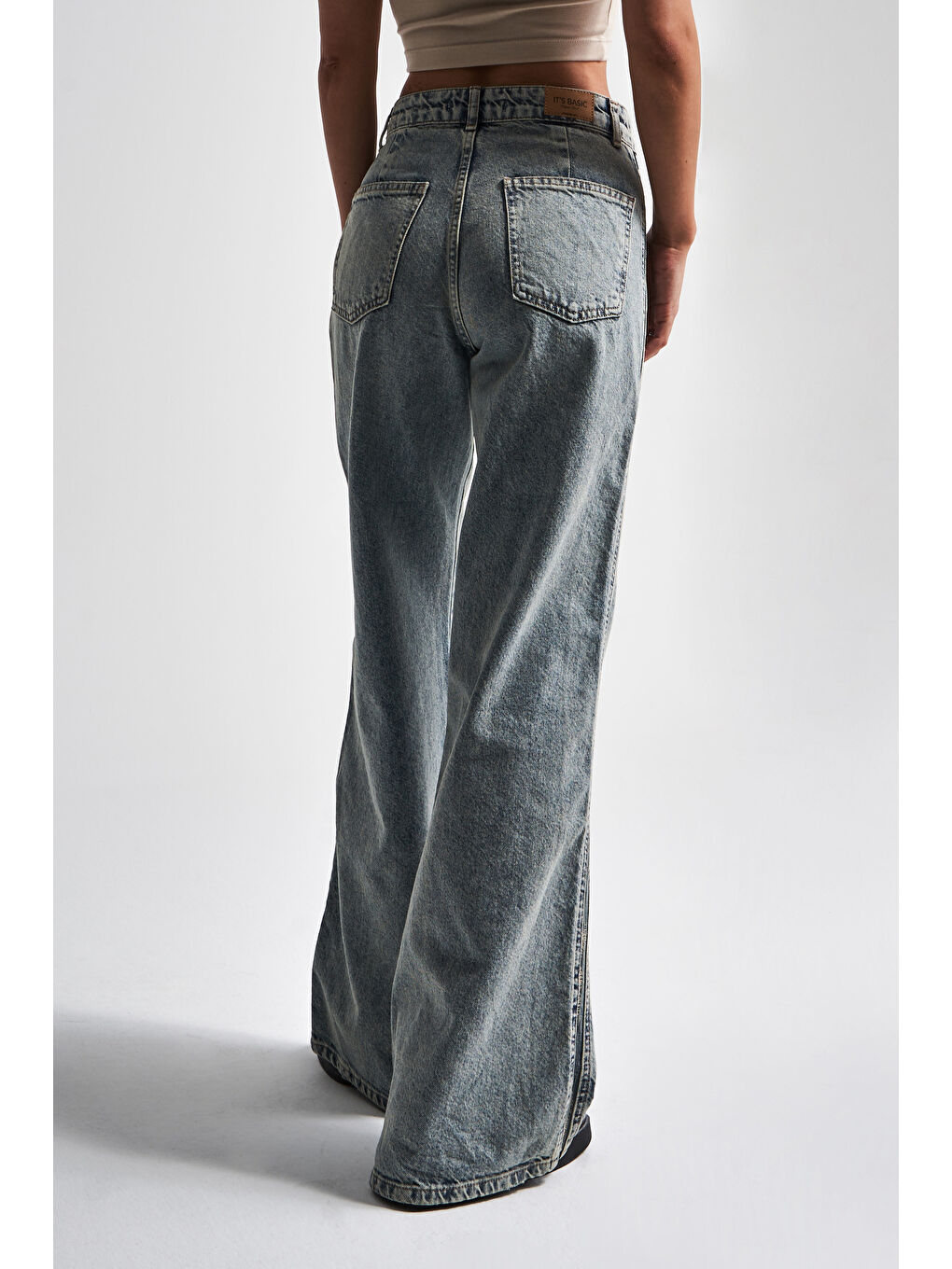 Mavi Kadın T.Kot Rengi 4S5-32 Loose Fit %100 Pamuk Yandan Detaylı Denim Jean-2