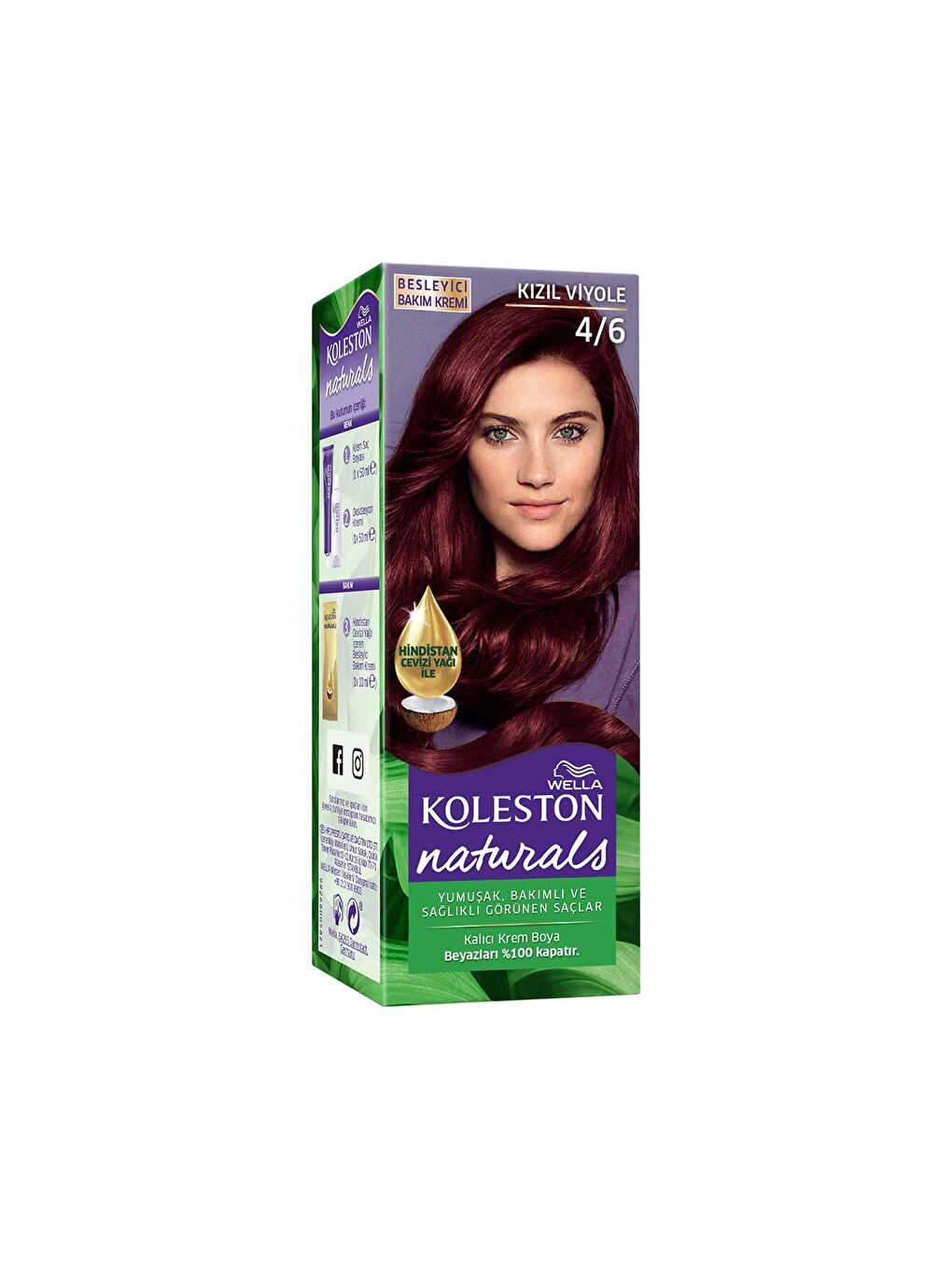 Wella Kızıl Kahve Koleston Naturals Saç Boyası 4/6 Kızıl Viyole - 1