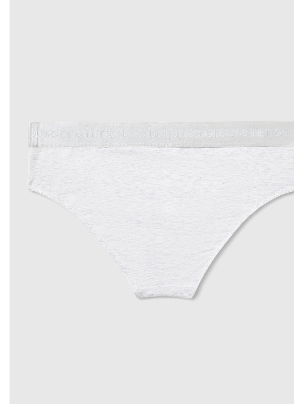 Kadın Beyaz Mix Pamuk Karışımlı Bel Bandı Logolu Hipster Kesim Külot-1