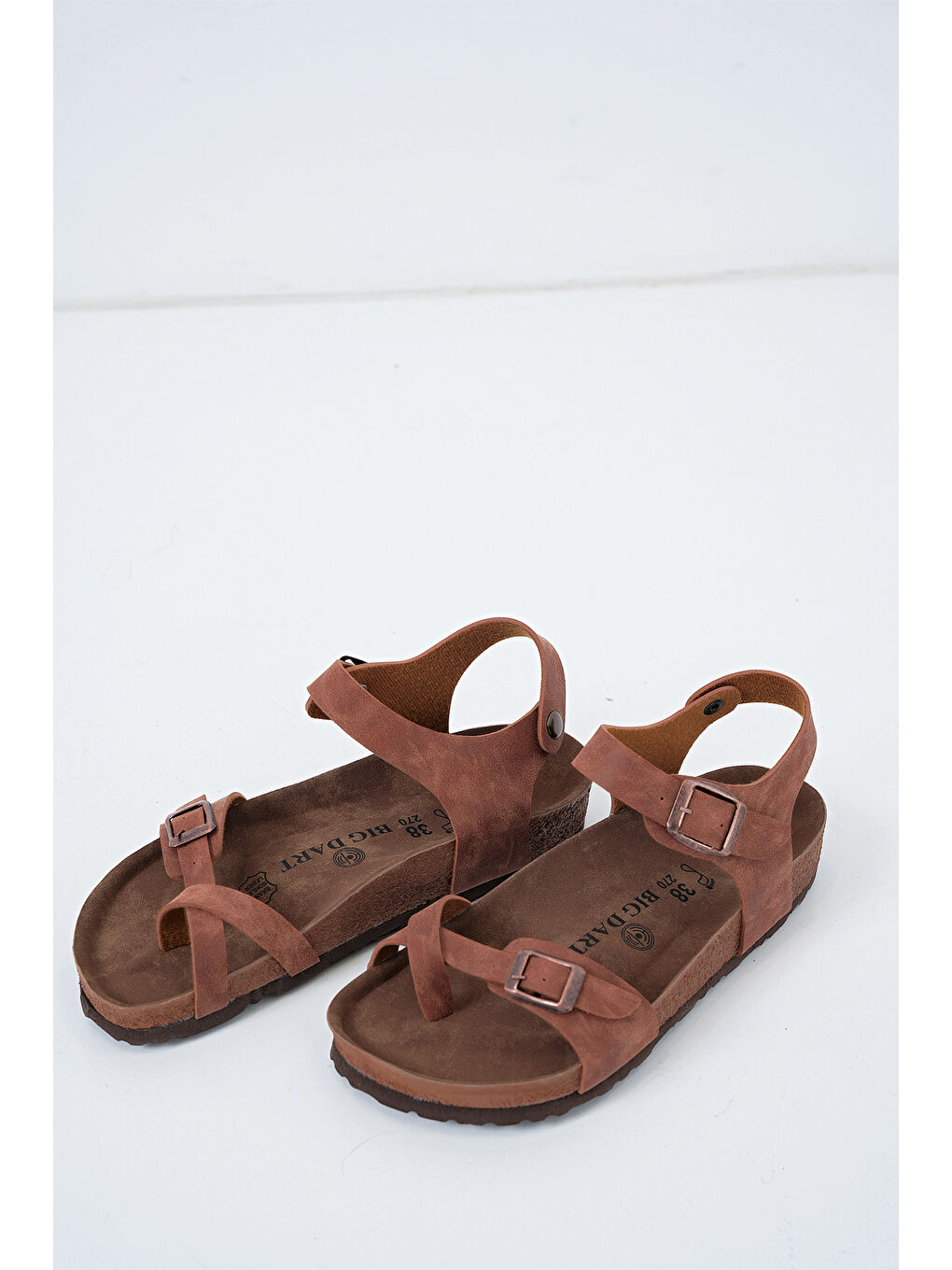 Kahverengi Kadın Ortopedik Sandalet 010186 - Taba-2