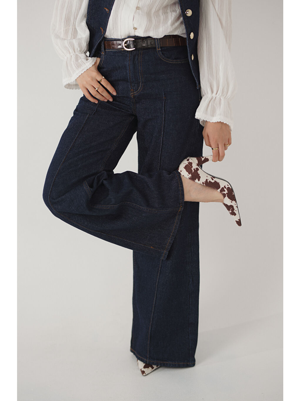 Kahverengi Tallie Orta Topuklu Stiletto-7