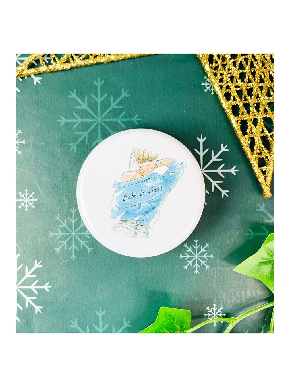 Karışık Babe Is Boss Tasarımlı Kokulu Teneke Mum-1