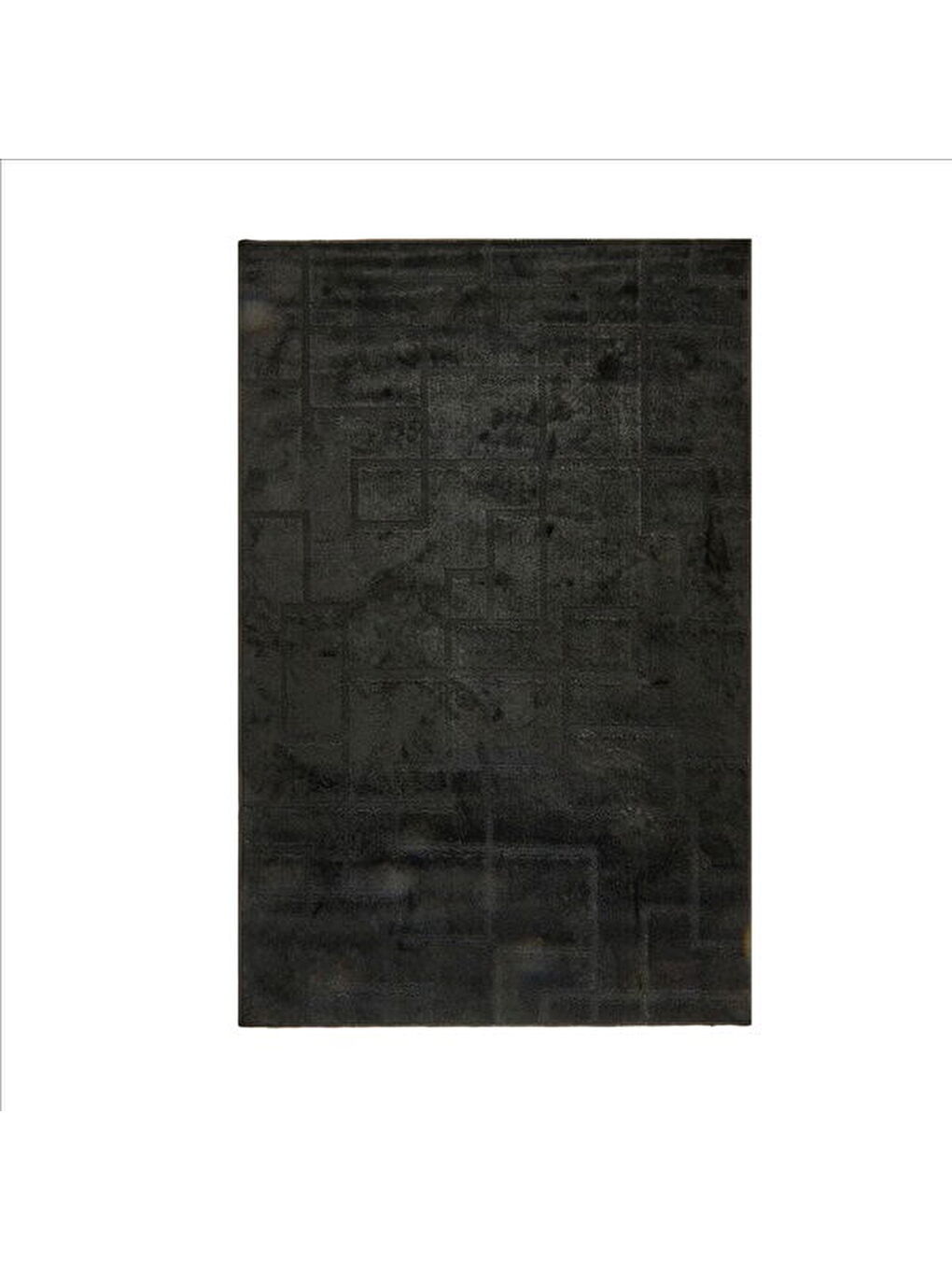 Soft Shaggy Halı - Siyah - 120x180 cm