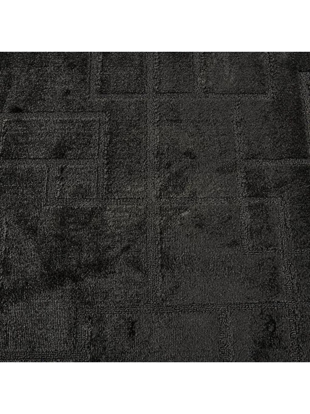Soft Shaggy Halı - Siyah - 120x180 cm-2
