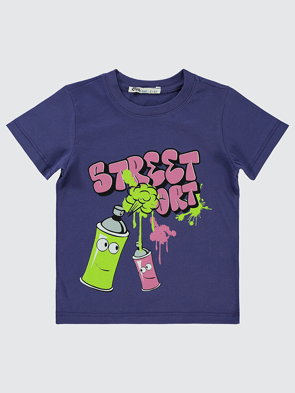 Boys Erkek Çocuk Tişört 2-5 Yaş Mor