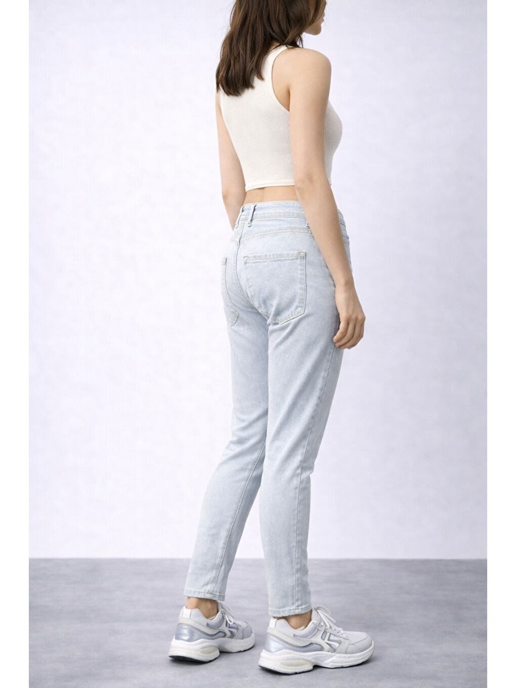 Mavi Açık mavi Jean-2