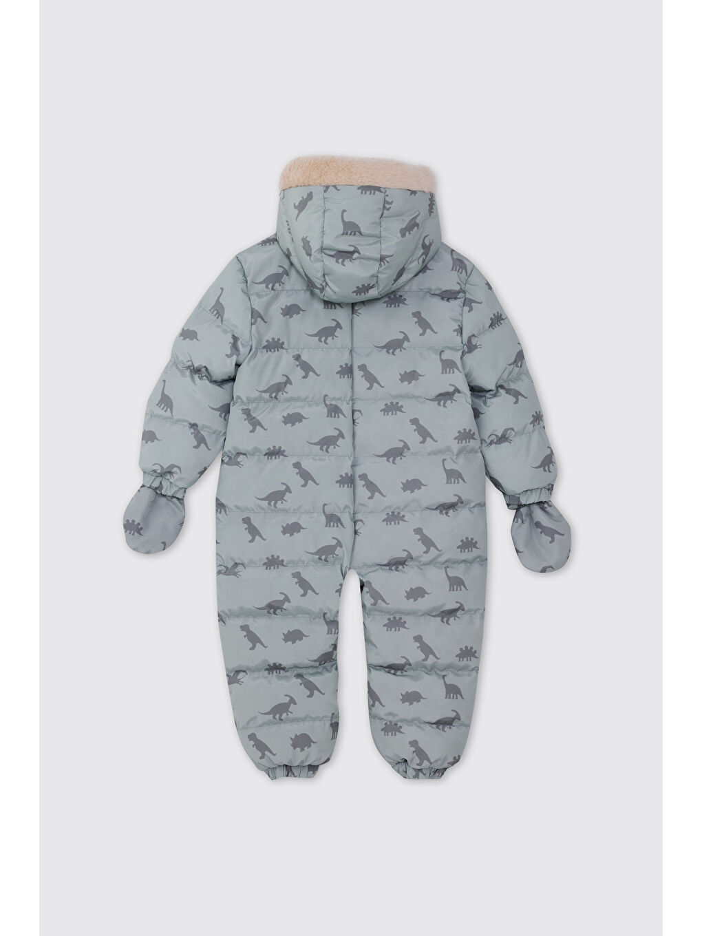 Erkek Bebek Dinozor Desenli Yeşil Kozmonot-1