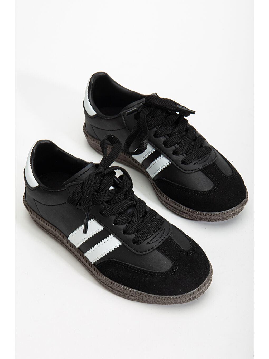 Siyah Sanbo Günlük Ortopedik Unisex Çocuk Sneaker Spor Ayakkabı