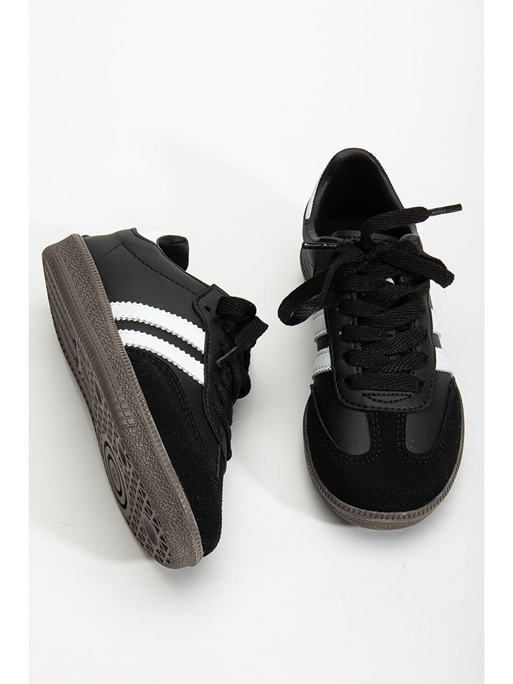 Siyah Sanbo Günlük Ortopedik Unisex Çocuk Sneaker Spor Ayakkabı-1