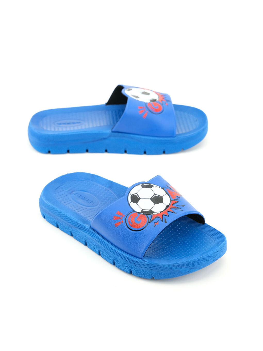 Mavi Erkek Çocuk Yazlık PU Islak Zemine Uygun Ev Bahçe Banyo Havuz Terlik