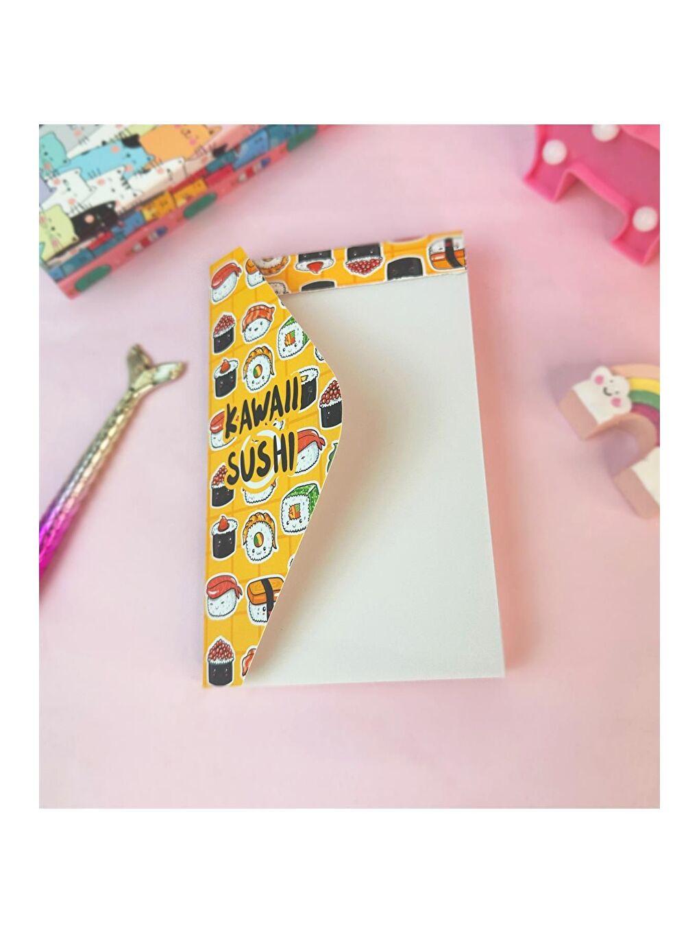 BAM HEDİYELİK EŞYA Sushi Tasarımlı Zarf Defter - 1