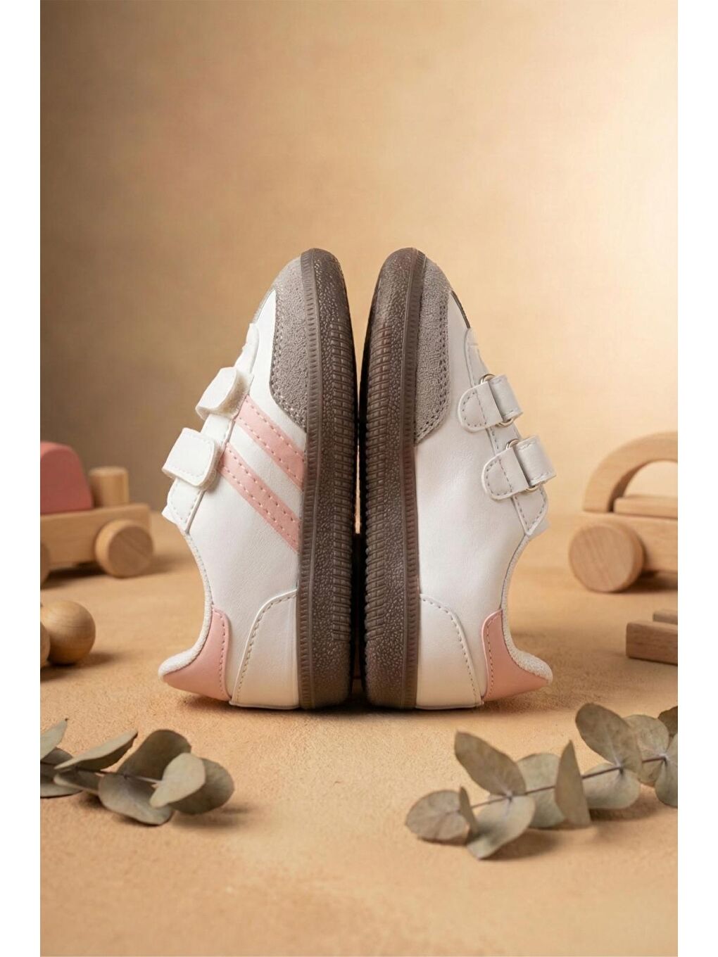 Pembe Smb Bantlı Cırtlı Unisex Retro Stil Çocuk Spor Ayakkabı Konforlu Adımlar Tasarım-2