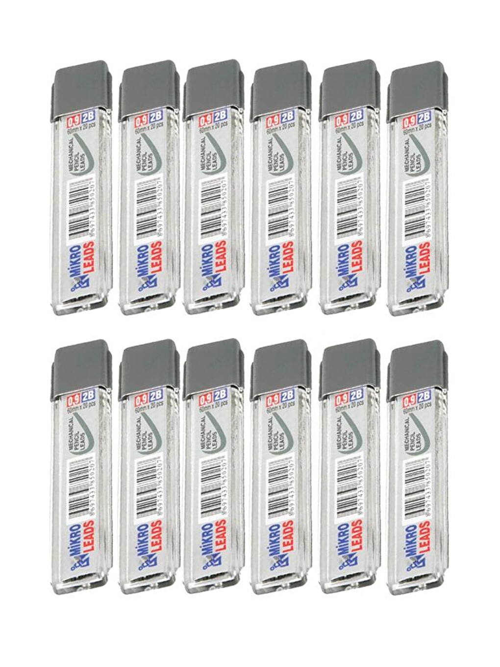 Kalem Ucu 2b 0,9 Mm 12 Adet Mekanik Uçlu Otomatik Kurşun Kalem Ucu 2b 60mm X 0,9mm Siyah Mikro Uç Kı
