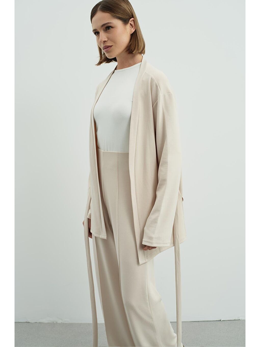 Pure Touch Kimono Bej-6